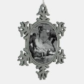  honkbal van Thure De Thulstrup, 1885 Tin Sneeuwvlok Ornament (Links)