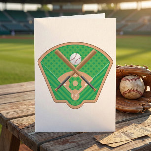 Honkbal veld Wenskaarten Kaart