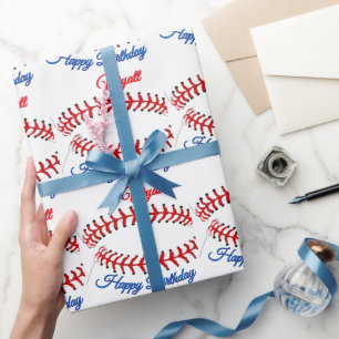 Honkbal verjaardag cadeaupapier