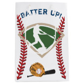 Honkbal Verjaardag Gift Bag Medium Cadeauzakje (Voorkant)