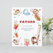 Honkbal Verjaardagsfeestvoorkeurteken (Staand voorkant)