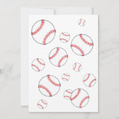 Honkbal verjaardagsfoto kinderen bedankkaart (Achterkant)