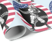 Honkbal: Vintage Inpakpapier (Rol Hoek)