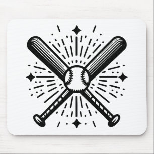 honkbal vintage muismat