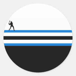 honkbal : vliegster : ronde sticker