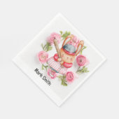 Honkbal voor Valentijnsdag Servet (Hoek)