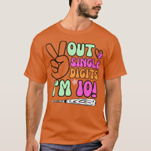 Honkbal Vrede Uit Enig Cijfer IM 10 Jaar Oud 10t T-shirt