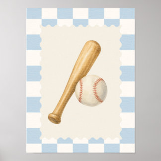 Honkbal wanddecoratie jongenskamer poster