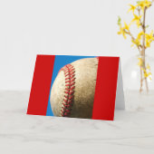 Honkbal wenskaart kaart (Gele Bloem)