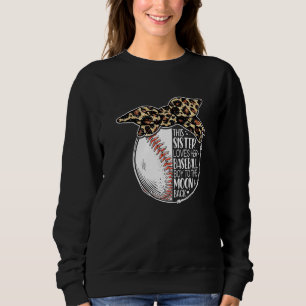 Honkbal Zus Vintage Luipaard Rommelige Knot Trui