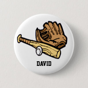 honkbalbadge ronde button 5,7 cm