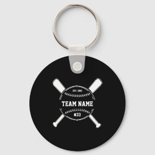 Honkbalcoach Bedankt Team Eind Van Seizoen Cadeau Sleutelhanger