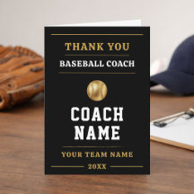 Honkbalcoach Team Waarderingsgeschenk