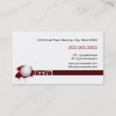 honkbalcoach visitekaartje (Achterkant)