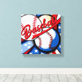 Honkbaldagen Canvas Afdruk (Insitu (Houten vloer))