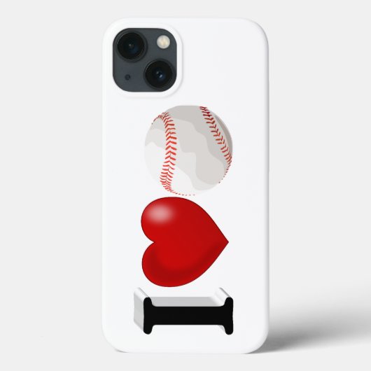 Honkbalfan iPhone Hoesje (Achterkant)