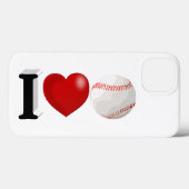 Honkbalfan iPhone Hoesje (Achterkant (horizontaal))