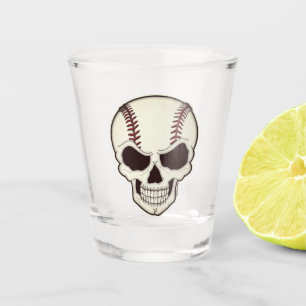 Honkbalfan tot de dood spiraal Graphics Shot Glas