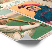 honkbalkaarten Poster of papier ontkoppelen (Hoek)