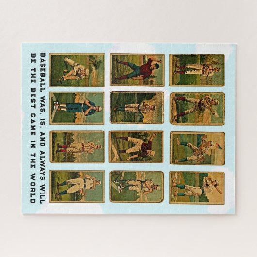 honkbalkaarten puzzel legpuzzel (Horizontaal)