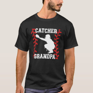 Honkbalkatcher Opa Honkbalkatcher Grootvader T-shirt