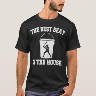 Honkbalkem Vis de Beste Stoel in Huis Grappig T-shirt