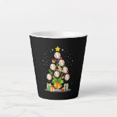 honkbalkerstboom latte mok (Voorkant)