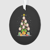 honkbalkerstboom ornament (voorkant)