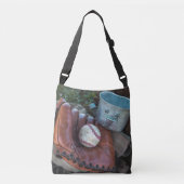  honkbalkit en bal honkbal handschoen amer crossbody tas (Voorkant)