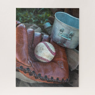 honkbalkit en bal honkbal handschoen amer legpuzzel