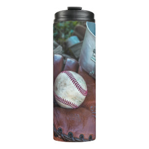 honkbalkit en bal honkbal handschoen amer thermosbeker