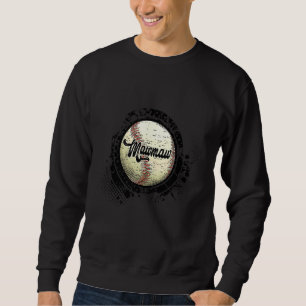 Honkbalkleinmoeder Vintage Honkbal Familie Matchin Trui