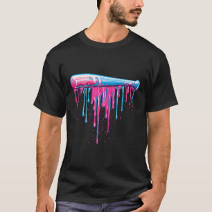Honkbalknuppel met Sprinkles Drip voor Mannen Jong T-shirt