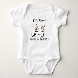 Honkballer in opleiding | Aangepaste Baby honkbal Romper