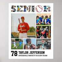 Honkballer Senior Night Sport Fotocollage
