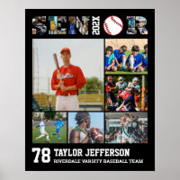 Honkballer Senior Night Sport Fotocollage