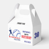 Honkballer, Team, Verjaardag gunstbox Bedankdoosjes (Voorkant Zijde)