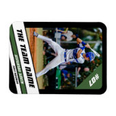 Honkballer  Zwart Groen Magneet (Horizontaal)