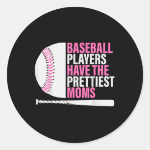 Honkballers hebben de  moeders honkbal ronde sticker