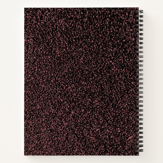 Honkballiefhebber Aangepaste gepersonaliseerde spi Notitieboek (Achterkant)