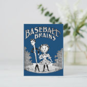  honkbalontwerp briefkaart (Staand voorkant)