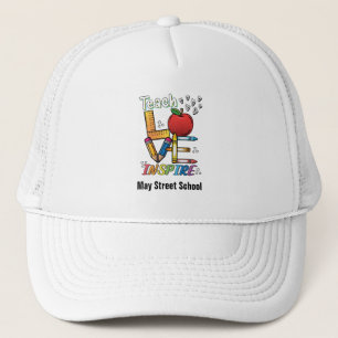 Honkbalpet voor leraren met inspiratie - schoolnaa trucker pet