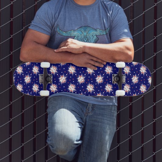 Honkbalprint Skateboard (Buiten 3)