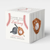 Honkbals laatste slag thuisloop bruidsfeest bedankdoosjes (Voorkant Zijde)
