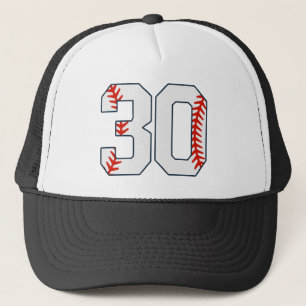 Honkbalshirt nummer 30 trucker pet