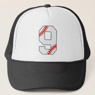 Honkbalshirt nummer 9 trucker pet