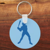honkbalsilhouet sleutelhanger (Voorkant)