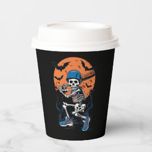 Honkbalskelet Halloween Honkbal Halloween Papieren Bekers