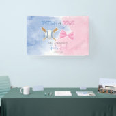 Honkbalslag of boog onthulling geslacht spandoek (Beurs)