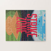 Honkbalslagzone Legpuzzel (Horizontaal)
